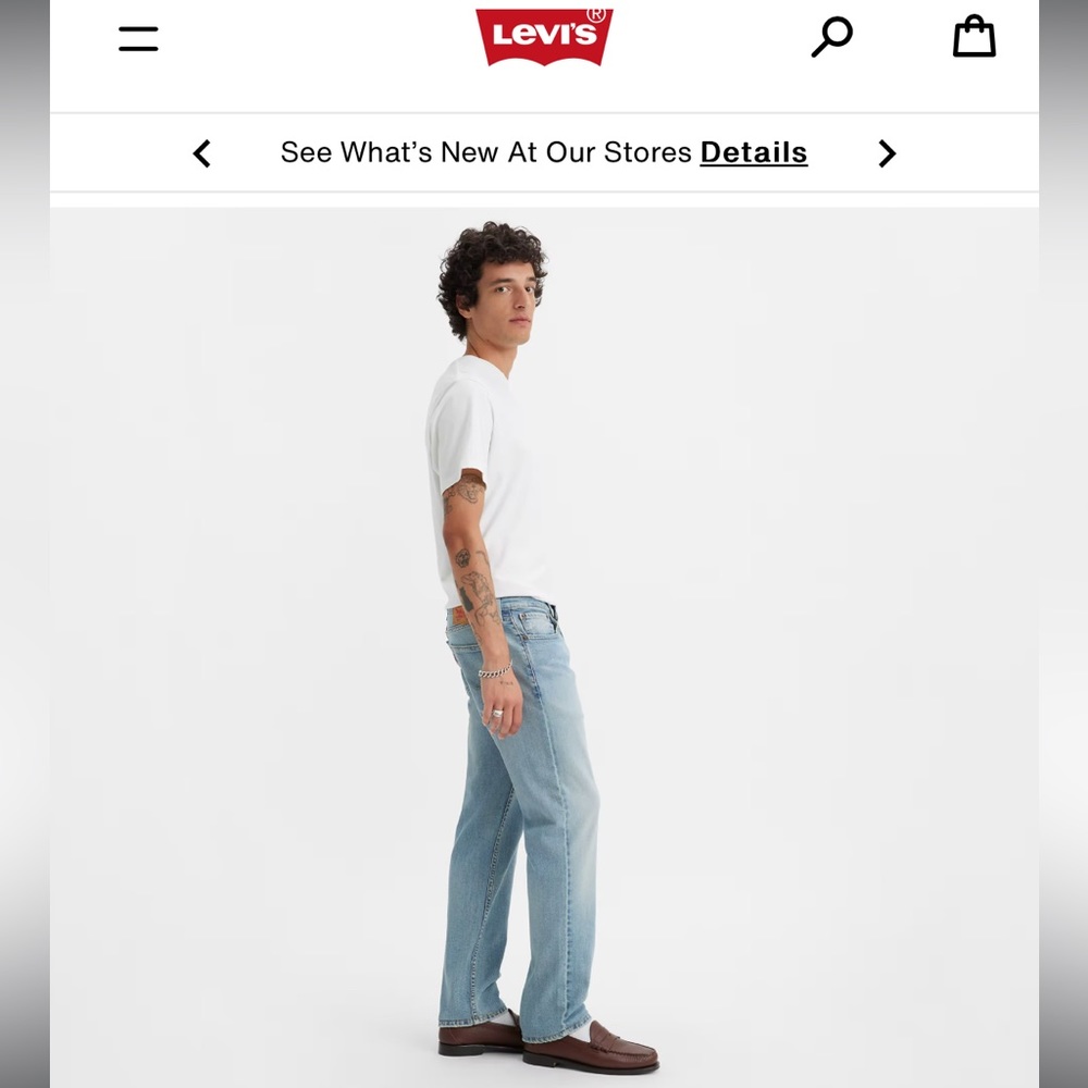 Levi’s 514 Straight Fit Stretch Men’s 33 NWT